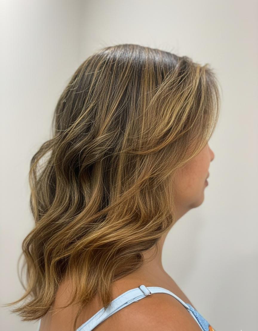 Resultado de cabelo iluminado